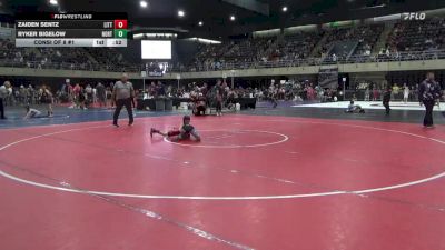 66 lbs Consi Of 8 #1 - Zaiden Sentz, Littlestown vs Ryker Bigelow, North Hampton