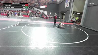 55 lbs Cons. Semi - Allison Holt, Northwestern vs Lacie Vee, Victory School Of Wrestling