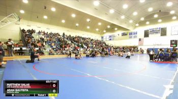 126 lbs Semifinal - Adan Bautista, Pacifica High vs Matthew Salas, Los Alamitos High School