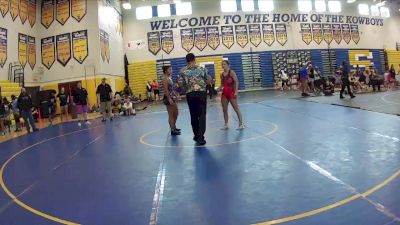 125 lbs Round 3 (6 Team) - Addison Hartley, Florida Phoenix Wrestling Club vs Olivia Gapud, Big Money Moving