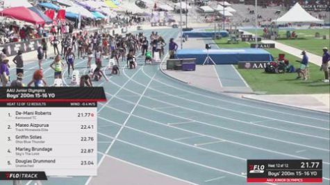 2026 AAU Junior Olympic Games - Youth Girls' 200m, Prelims 1 - Age 17-18