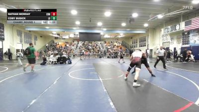165 lbs Champ. Round 1 - Coby Busick, Laguna Beach vs Nathan Monday, Corona Del Mar