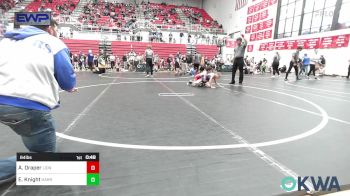 64 lbs Rr Rnd 2 - Ace Draper, Lions Wrestling Academy vs Elijah Knight, Harrah Little League Wrestling