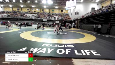 106 lbs Consi Of 16 #1 - Cash Waymire, Brentwood Academy vs Jp Termulo, Bishop Lynch High School