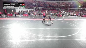 138 lbs Semifinal - Maliha Hamidou, Brown Deer Jr Falcons Wrestling Club vs Penelope Juarez, Waukesha Wrestling Club