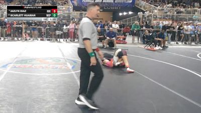 110 lbs Champ. Round 1 - Scarlett Huaman, Winter Springs vs Jazlyn Diaz, Riverdale