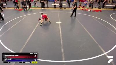 92 lbs Cons. Round 4 - Mason Bruber, NE vs Bo Link, IA