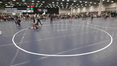 115 lbs Champ. Rd Of 16 - Xzavier Gomez, Cleveland High School Wrestling vs Brian An, Lubbock Wrestling Club