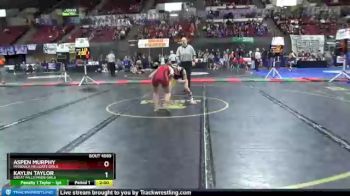 Champ. Round 3 - Aspen Murphy, Missoula Hellgate Girls vs Kaylin Taylor, Great Falls/MSDB Girls
