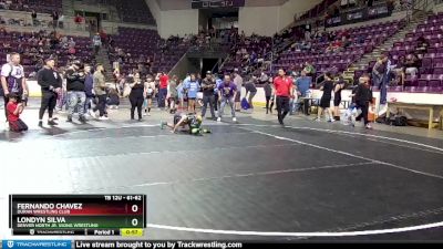 61-62 lbs Round 2 - Londyn Silva, Denver North Jr. Viking Wrestling vs Fernando Chavez, Duran Wrestling Club