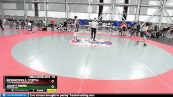 115 lbs Cons. Round 4 - Richardson A. Coston, Team Newport Tornadoes WC vs Joseph Young, Washington