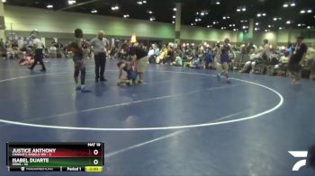 115 lbs Round 2 (16 Team) - Justice Anthony, Charlie`s Angels-WV vs Isabel Duarte, SOWA