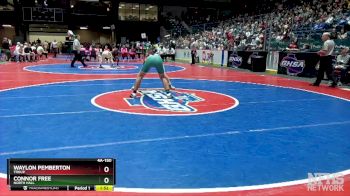 4A-150 lbs Semifinal - Waylon Pemberton, Troup vs Connor Free, North Hall