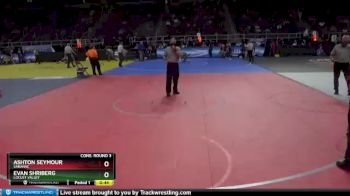 II-126 lbs Cons. Round 3 - Ashton Seymour, Saranac vs Evan Shriberg, Locust Valley