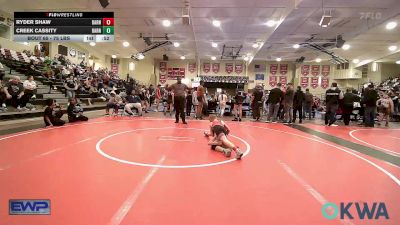 75 lbs Consolation - Ryder Shaw, Barnsdall Youth Wrestling vs Creek Cassity, Barnsdall Youth Wrestling