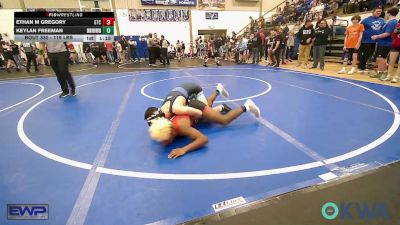 119 lbs Semifinal - Ethan M Gregory, Grove Takedown Club vs Keylan Freeman, Skiatook Youth Wrestling