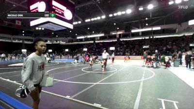 Girls 110 lbs Champ. Round 2 - Nicole Ork, Chief Sealth (Girls) vs Malia Riojas, Granger (Girls)