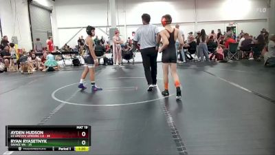 100 lbs Round 4 (6 Team) - Ayden Hudson, U2 Upstate Uprising 2.0 vs Ryan Ryasetnyk, Savage WA