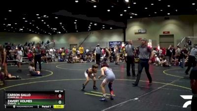 46 lbs Semis & 1st Wrestleback (8 Team) - Carson Gallo, Illinois KIA vs Zavery Holmes, BadBass