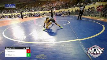 52 lbs Consi Of 8 #2 - Izrael Casaus, Juggernaut Wrestling Club vs Bowen Brown, Shelton Wrestling Academy