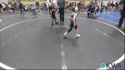 52 lbs Round Of 16 - Knox Kincaid, Cowboy Wrestling Club vs Liliana Clitso, Darko Valley Wolf Pack