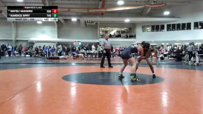 125 lbs Champ. Round 3 - Nayeli Vasquez, Fremont Ross High School vs Kandice Spry, Tri-Valley High School