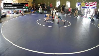 51-56 lbs Round 2 - Carolyn Goehring, Mars vs Gladys King, Knoch Knights