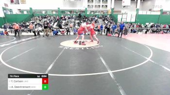 285 lbs 7th Place - Tommy Carlsen, Lancaster vs Aidan Deentremont, Goshen