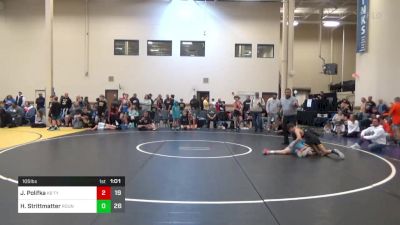 105 lbs Rr Rnd 1 - Jackson Polifka, Team Nauman K-8 vs Hayden Strittmatter, Team Round-Up K-8