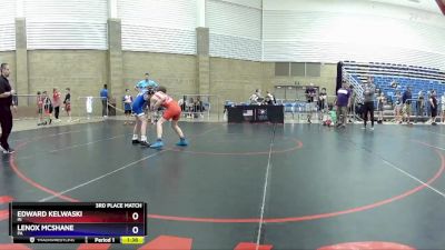 98 lbs 3rd Place Match - Edward Kelwaski, IN vs Lenox McShane, PA