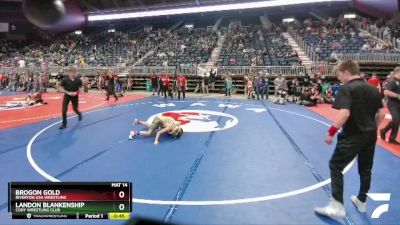 93 lbs Semifinal - Brogon Gold, Riverton USA Wrestling vs Landon Blankenship, Cody Wrestling Club