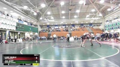 215 lbs Semifinal - Asa Goff, Newport Harbor vs Luke Mihele, San Clemente