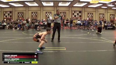 115 lbs Quarterfinals (8 Team) - Brody Reams, Revival Gray vs Rocco Graffeo, Bitettio Trained