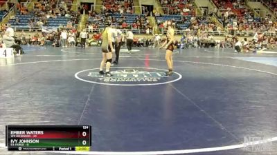 124 lbs Semis & 1st Wrestleback - Ember Waters, W4-Dickinson vs Ivy Johnson, E3-Fargo