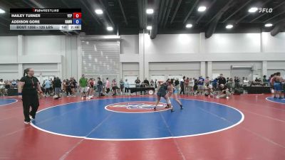 125 lbs 3rd Place Match - Hailey Turner, Virginia Team Predator vs Addison Gore, Raleigh Area Wrestling (RAW) Club
