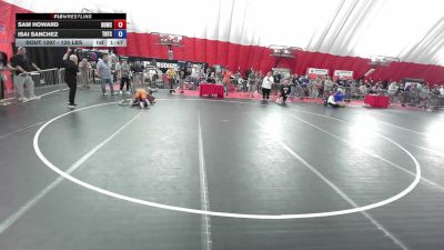 120 lbs Cons. Sub-quarters - Sam Howard, Hurricane WC vs Isai Sanchez, Team Nazar Training Center