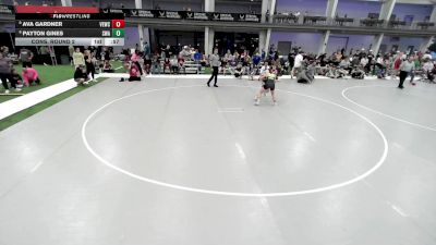 Junior Girls - 110 lbs Cons. Round 4 - Ava Gardner, Valley Elite Wrestling Club vs Payton Gines, Sanderson Wrestling Academy