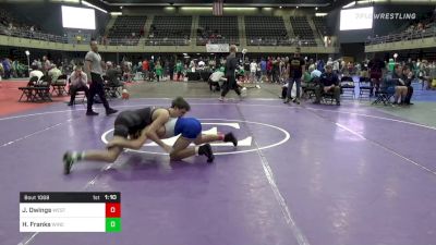 140 lbs Round Of 32 - Jesse Owings, Westminster vs Hayden Franks, Winchester