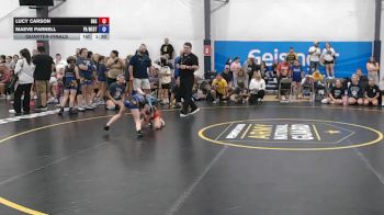 25 lbs Quarterfinal - Lucy Carson, Badger Girls Elite - W vs Maeve Parnell, PA West Yellow - W