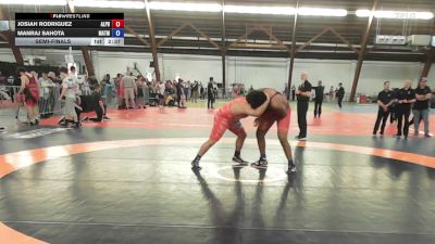 285A lbs Semifinal - Josiah Rodriguez, Alpha Dawgz Wrestling Academy vs Manraj Sahota, Matmen