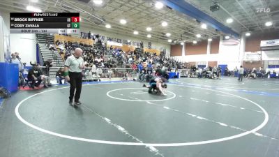 144 lbs Cons. Round 1 - Brock Riffner, San Dimas vs Cody Zavala, Grand Terrace