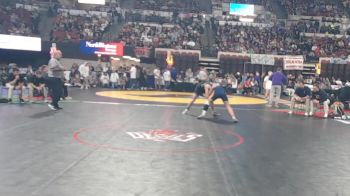 Semifinal - Bo Daniel, Powell Co. (Deer Lodge) vs Jake Ellison, Columbus High School