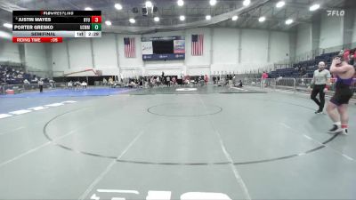 184 lbs Semifinal - Justin Mayes, NYU vs Porter Gresko, Merchant Marine