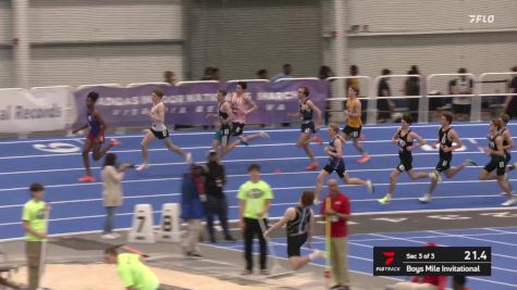 High School Boys' Mile, Prelims 3