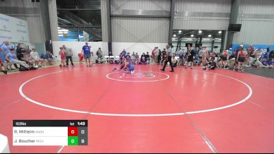 103 lbs Rr Rnd 1 - Ryan Milheim, Mat Assassins Blue vs Jaxson Boucher, Michigan Premeir Gold