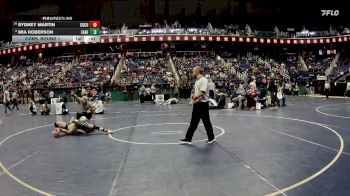 107 lbs Cons. Round 1 - Sydney Martin, Corvian Community vs Mia Roberson, East Henderson