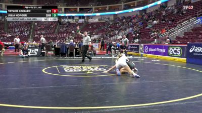 106 lbs Quarterfinal - Taylor Keckler, Gettysburg-G vs Julia Horger, Conwell-Egan-G