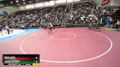 147 lbs Champ. Round 2 - Jacob Fisi`ipeau, Herriman High School vs Dean John, Uintah Wrestling