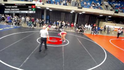 155 lbs Cons. Round 2 - Kylie Rapier, Bradley (B.-Bourbonnais) vs Isabel Emeterio, Unattached