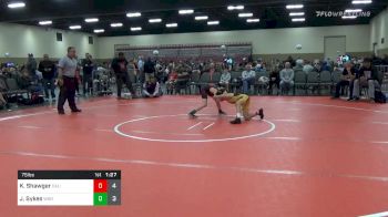 75 lbs Final - Kane Shawger, California Gold vs Josiah Sykes, Whitted Trained Black (TX)